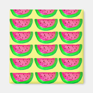 Roze watermeloenen pop magnet magneet