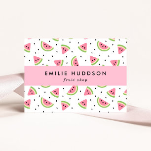 Roze Watermeloenen, Watermeloen Zaden, Fruit Shop Visitekaartje