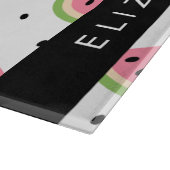 Roze watermeloenen, watermeloenzaden, Jouw naam Snijplank (Hoek)