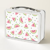 Roze watermeloenen, watermeloenzaden, zomerpatroon (Achterkant)