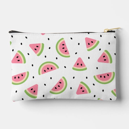 Roze watermeloenen, watermeloenzaden, zomerpatroon etui (Achterkant)