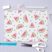 Roze watermeloenen, watermeloenzaden, zomerpatroon tissuepapier (Craft)