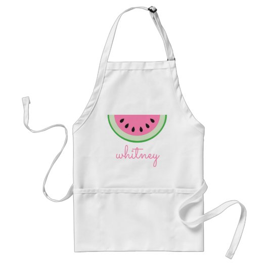 Roze watermelon gepersonaliseerd pron standaard schort (Voorkant)