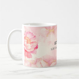  roze waterverf abstract modern koffiemok
