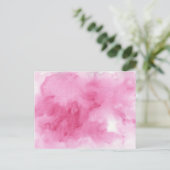roze waterverf achtergrond voor briefkaart (Staand voorkant)