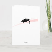 Roze Waterverf Afstuderen 2 Foto C Kaart (Achterkant)