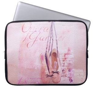 roze Waterverf Ballerina Dancer Ballet La Laptop Sleeve