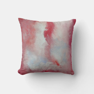 Roze Waterverf Beauty Throw Cushion Kussen