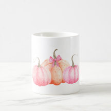 Roze Waterverf boog pompoenen voor Herfst