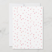 Roze Waterverf Bridal Shower Kaart (Achterkant)