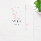 Roze Waterverf Bruidsmeisje Oorbellenhouder Visitekaartje (Bureau)