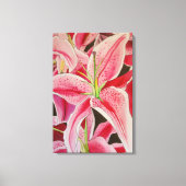 Roze waterverf canvas afdruk (Voorkant)