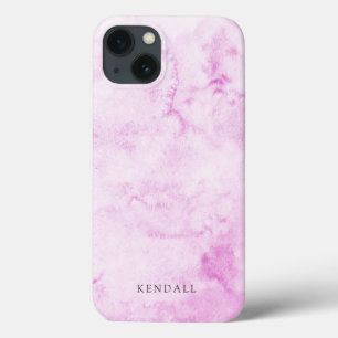 Roze Waterverf iPhone 13 Hoesje