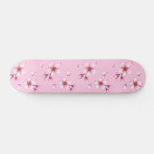 Roze Waterverf Cherry Blossom Pattern Skateboard (Horizontaal)