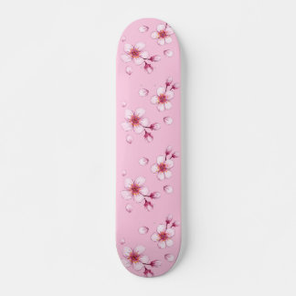 Roze Waterverf Cherry Blossom Pattern Skateboard