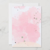 Roze Waterverf Cute Birthday Kaart (Achterkant)