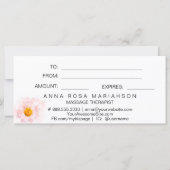 *~* Roze Waterverf Daisy Heart Minimalist Girly (Achterkant)