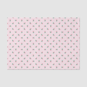  Roze Waterverf Ditsy Flowers Pattern Tissuepapier