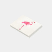 Roze Waterverf Flamingo Silhouette Florida Birds Post-it® Notes (Schuin)