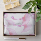 Roze Waterverf Flamingo Tissue Paper Tissuepapier (Geschenk)