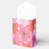 roze Waterverf Floral Wedding Bedankdoosjes (Geopend)