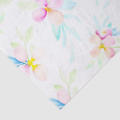 Roze Waterverf Flowers Tissuepapier (Detail)