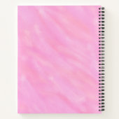 Roze Waterverf gelinkte papieren Notitieboeken (Achterkant)