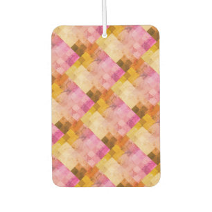 Roze Waterverf geometrisch patroon Luchtverfrisser