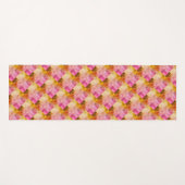 Roze Waterverf geometrisch patroon Yogamat (Voorkant (horizontaal))