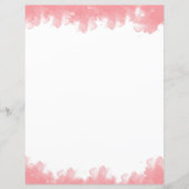 Roze Waterverf gewoon papier voor kantoorbenodigdh (Voorkant)