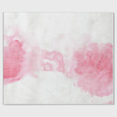 Roze Waterverf Gift Wrap Cadeaupapier (Vlak)