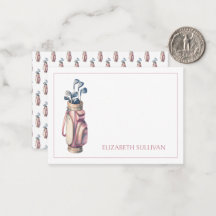  Roze Waterverf Golfclubs gepersonaliseerd