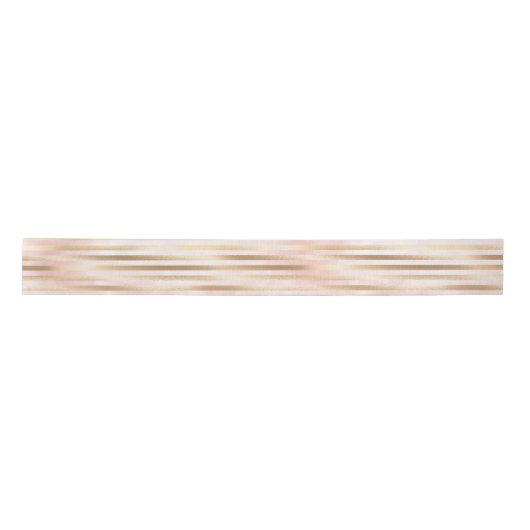 Roze Waterverf Gouden Glam Stripes Lint (Voorkant)