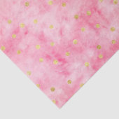 Roze Waterverf Hallo Confetti Tissuepapier (Detail)