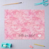 Roze Waterverf Hallo Tissuepapier (Craft)