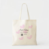 Roze waterverf harten QR Sweet zestien verjaardag Tote Bag (Voorkant)