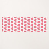 Roze Waterverf Heart Yogamat (Voorkant (horizontaal))