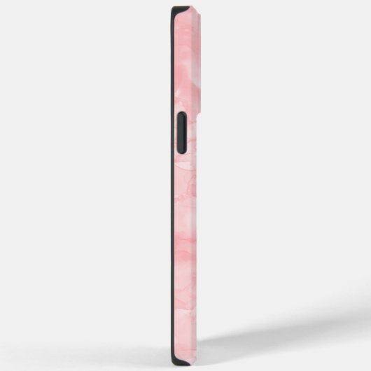 Roze Waterverf Initiaal Monogram Case-Mate iPhone Case (Achterkant / Rechts)
