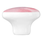 Roze Waterverf Keramische Knop (Zijkant)