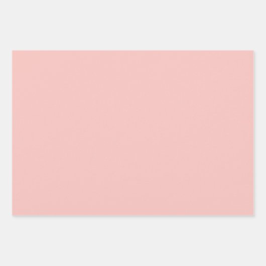 Roze Waterverf kerstmis Inpakpapier Vel (Voorkant 3)