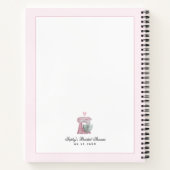 Roze Waterverf Keuken Receptenboek Notitieboek (Achterkant)