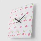 Roze Waterverf klok (Hoek)