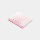 Roze Waterverf Lace Pattern Post-it® Notes (Schuin)