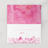 Roze Waterverf Levensboom Gevouwen (Buitenkant ongevouwen)