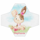 Roze Waterverf Little Bunny Voetbal (Enkel)