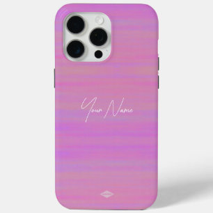 Roze Waterverf Look Mobiele Telefoon Case