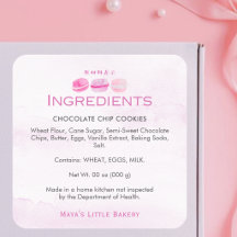 Roze Waterverf Macaron Bakkerij Ingrediënten Produ