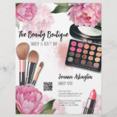 Roze Waterverf make-up artiest Flyer (Voorkant)