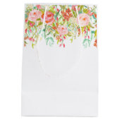 Roze Waterverf Medium Cadeauzakje (Achterkant)