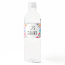 Roze waterverf met boodschap